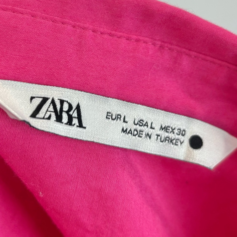 Zara pink cropped shirt - Picture 4 of 5